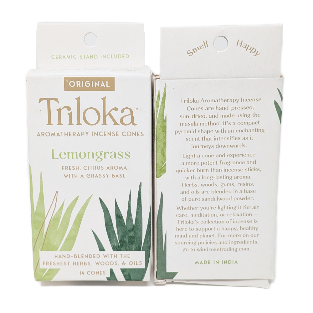 Triloka Lemongrass Cone Incense