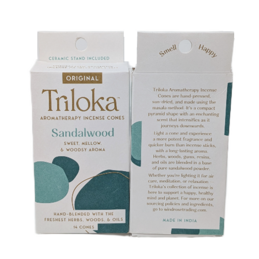 Triloka Sandalwood Cone Incense