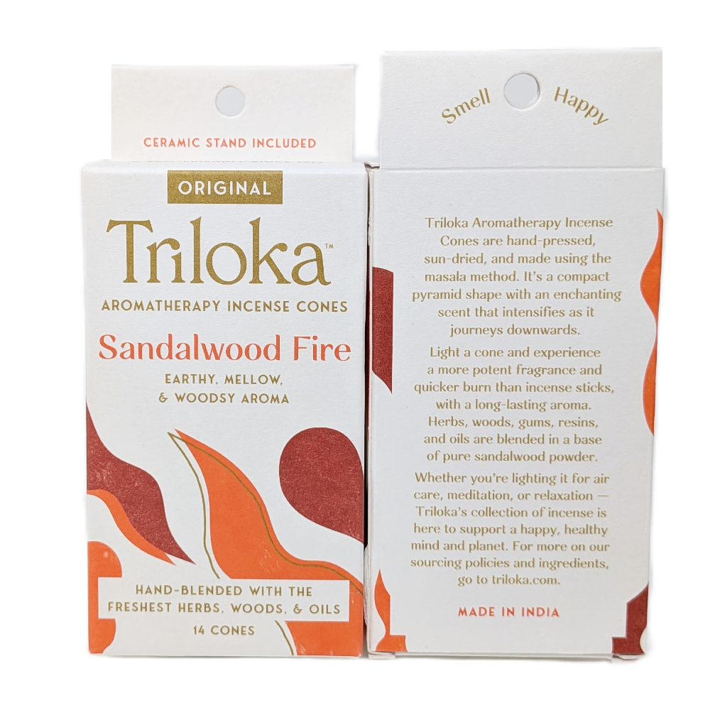 Triloka Sandalwood Fire Cone Incense