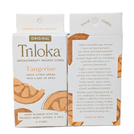 Triloka Tangerine Cone Incense