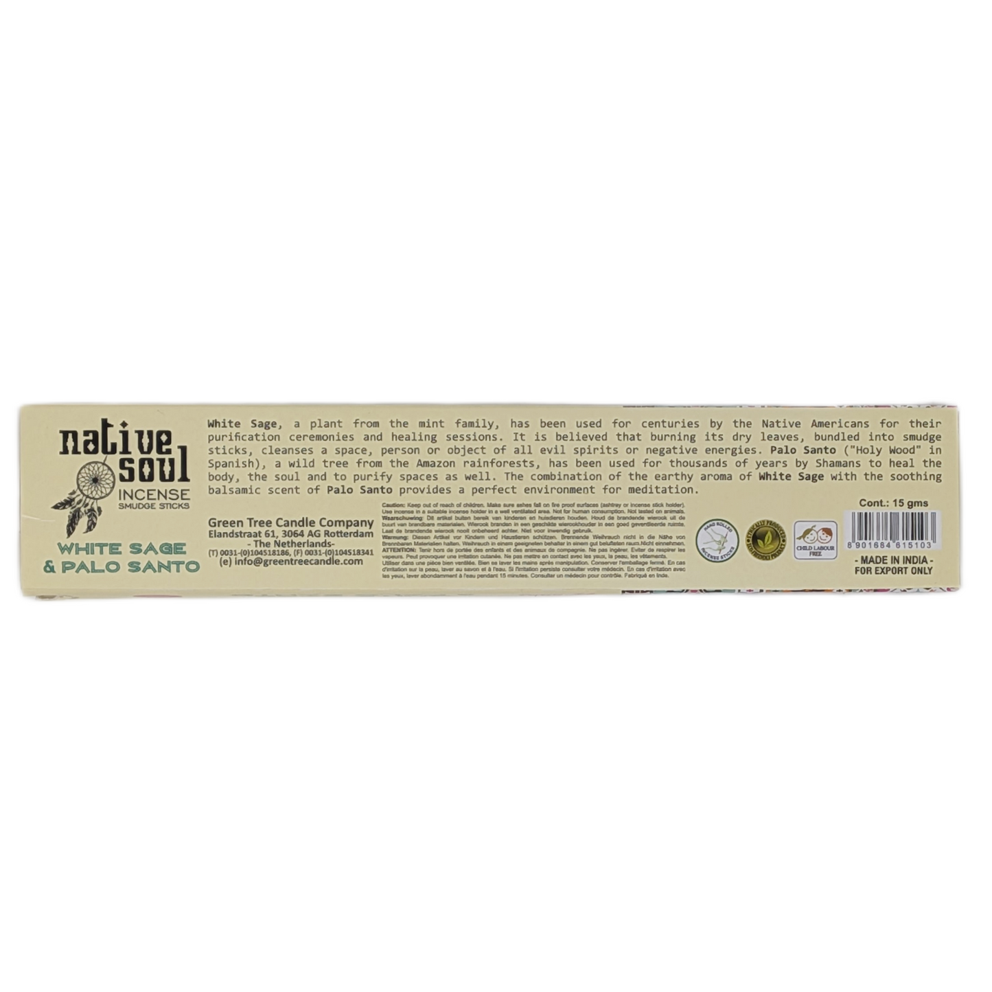 Native Soul White Sage & Palo Santo Incense Sticks