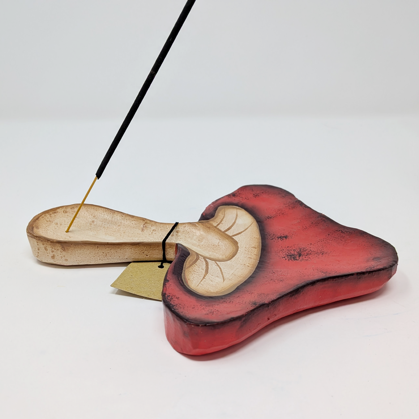 Wooden Mushroom Incense Stick Burner